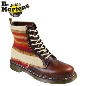 Dr Martens X Pendleton Santa Fe Striped Wool 8 Eye Ankle Boot US Wom 10 Mens 9.